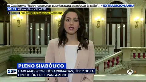 La líder de Ciudadanos en Cataluña, Inés Arrimadas La líder de Ciudadanos en Cataluña, Inés Arrimadas