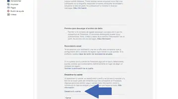 Desactivar tu cuenta de Facebook Desactivar tu cuenta de Facebook