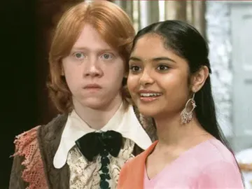 Ron Weasley y Padma Patil en 'Harry Potter y el Cáliz de Fuego' Ron Weasley y Padma Patil en 'Harry Potter y el Cáliz de Fuego'