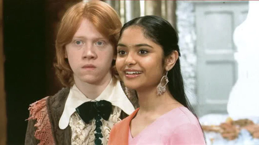 Ron Weasley y Padma Patil en 'Harry Potter y el Cáliz de Fuego' Ron Weasley y Padma Patil en 'Harry Potter y el Cáliz de Fuego'