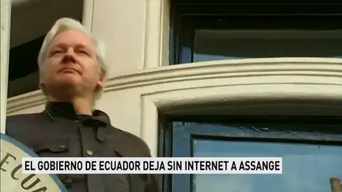 El gobierno de Ecuador deja sin internet a Assange El gobierno de Ecuador deja sin internet a Assange