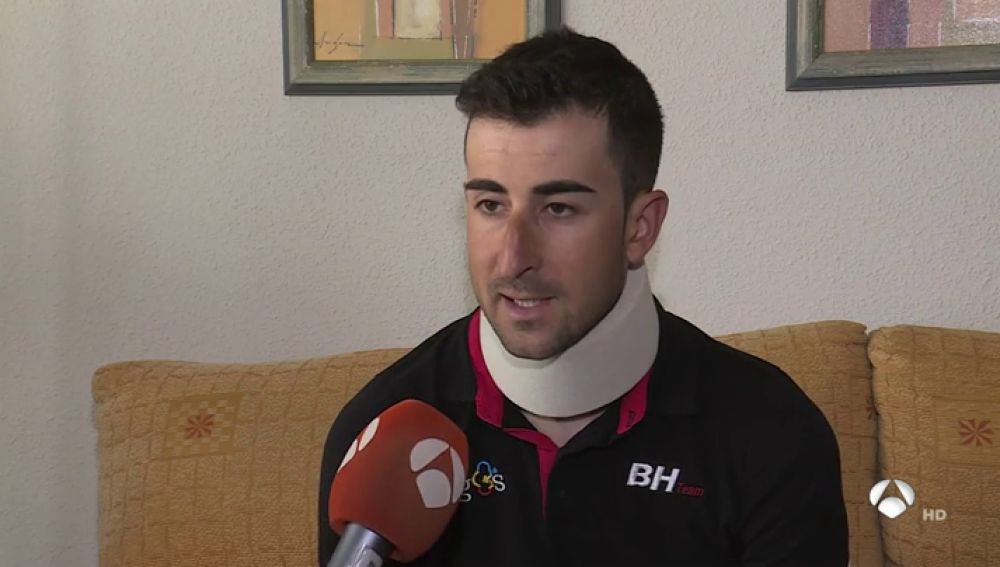El ciclista Diego Rubio, tras ser atropellado en Ávila: "Hay que tener más concienciación, estamos muy expuestos"