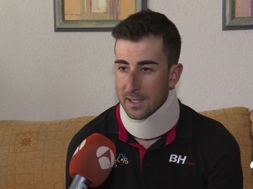 El ciclista Diego Rubio, tras ser atropellado en Ávila: "Hay que tener más concienciación, estamos muy expuestos"