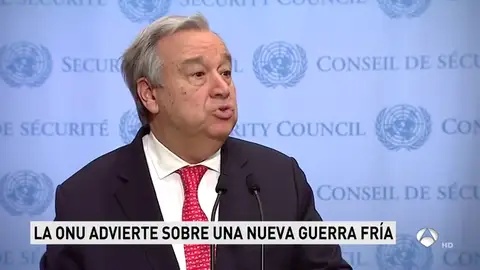 La ONU advierte de que el mundo avanza hacia una situación "similar" a la de la Guerra Fría La ONU advierte de que el mundo avanza hacia una situación "similar" a la de la Guerra Fría