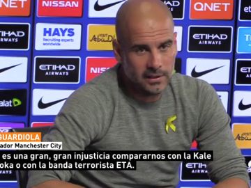 Guardiola, tras la detención de Puigdemont: "Es una injusticia que nos comparen con la 'kale borroka' o ETA"