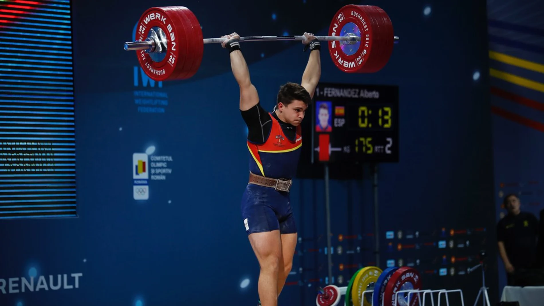 Alberto Fernández levantando 150 kilos Alberto Fernández levantando 150 kilos