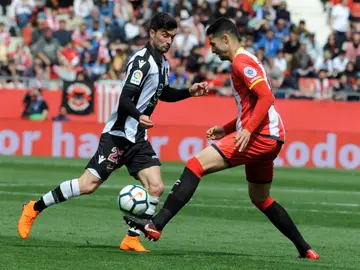 Aday Benítez, ante Aleix García Aday Benítez, ante Aleix García