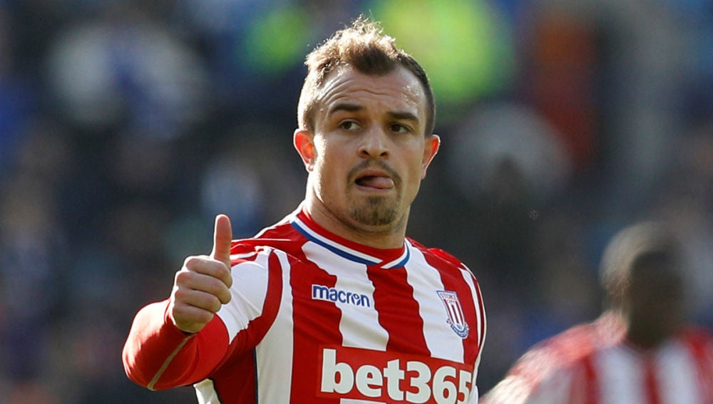 Xherdan Shaqiri, con el Stoke