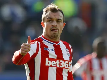 Xherdan Shaqiri, con el Stoke Xherdan Shaqiri, con el Stoke