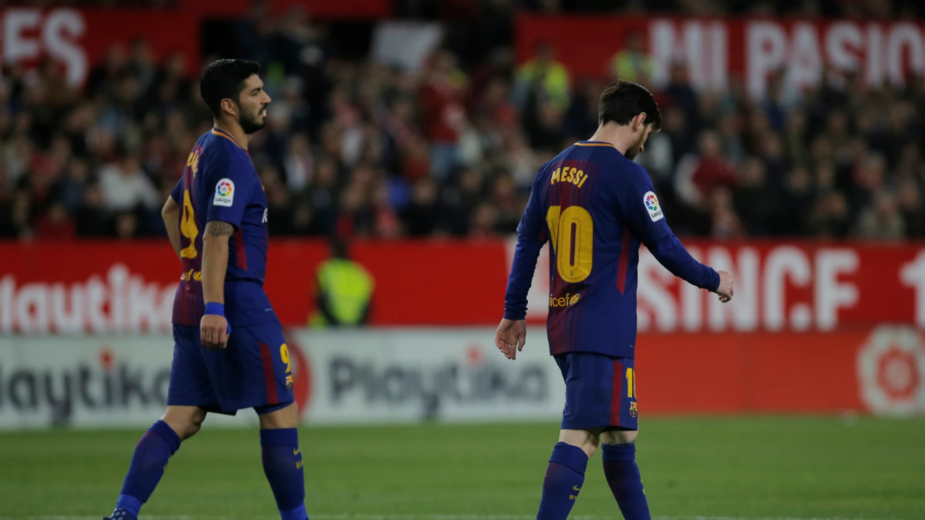 Luis Suárez y Lionel Messi Luis Suárez y Lionel Messi