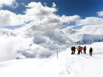 Avalancha en el cantón suizo de Valais Avalancha en el cantón suizo de Valais