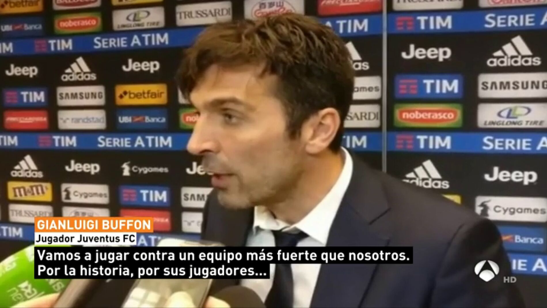 Buffon manda un aviso al Real Madrid: "A doble partido no siempre gana el m&aacute;s fuerte"