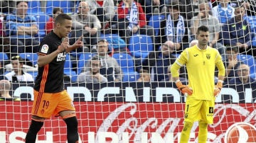 Rodrigo celebra un gol ante el Leganés