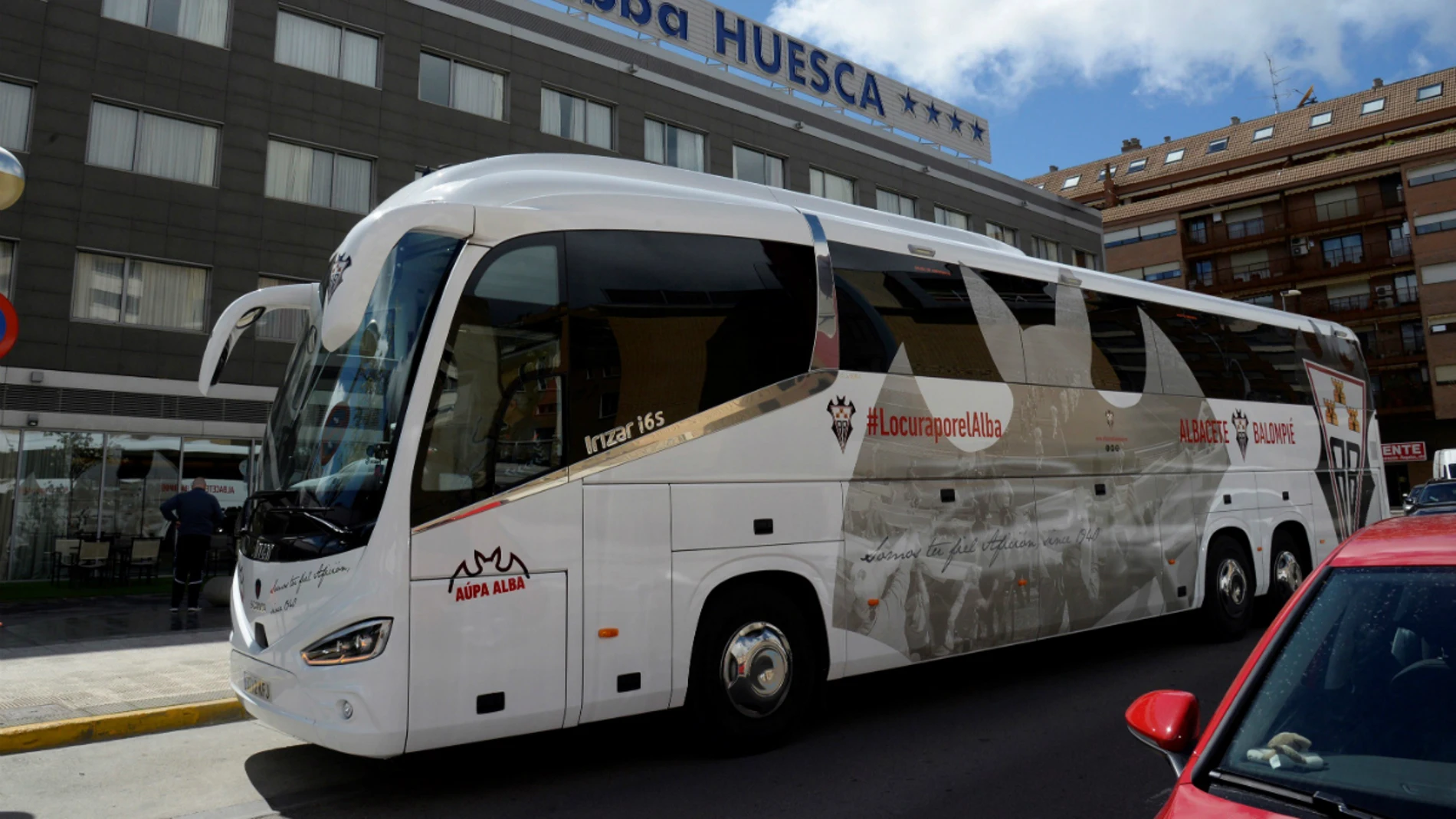 El autocar del Albacete El autocar del Albacete