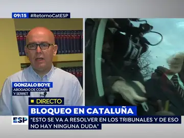 Gonzalo Boye, abogado de Comín y Serret Gonzalo Boye, abogado de Comín y Serret