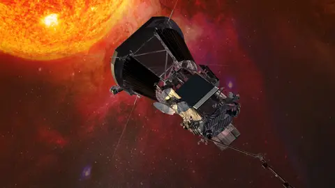 Representación artística de la sonda Parker Solar Probe Representación artística de la sonda Parker Solar Probe
