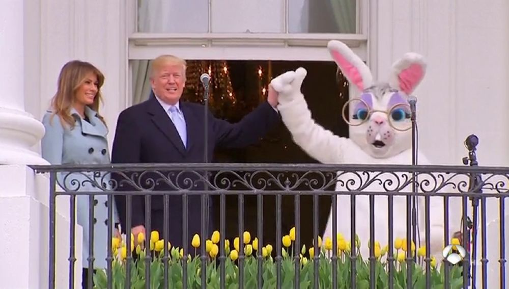 Trump aprovecha la tradicional carrera de los huevos de Pascua para destacar la buena marcha económica de EEUU