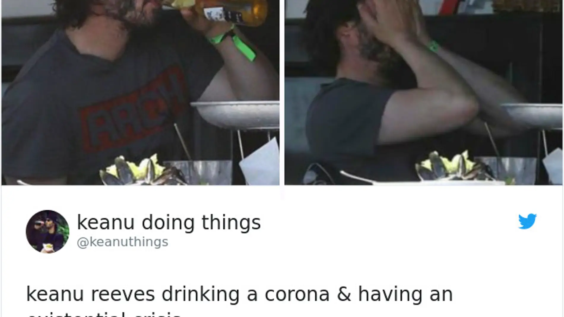 Keanu Reeves haciendo cosas