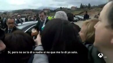 Rajoy explica el golpe en su mano derecha: 