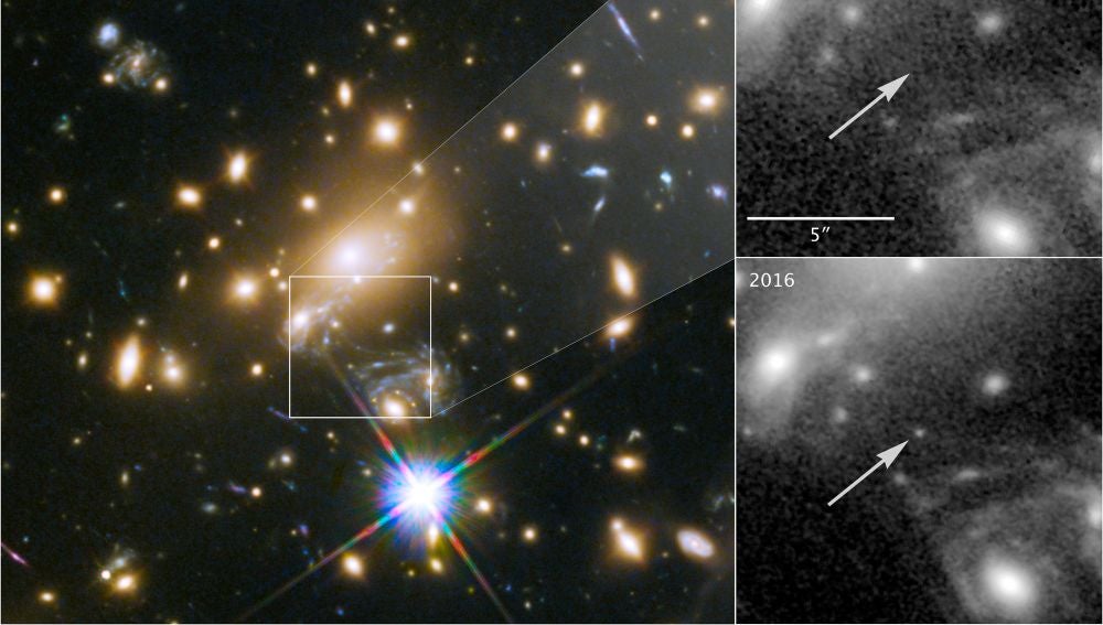 Hubble descubre la estrella más lejana jamás vista
