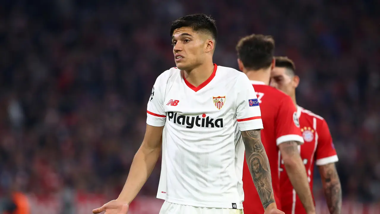 Correa se lamenta tras una ocasión en el Allianz Arena