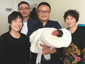 Los cuatro abuelos con Tiantian Los cuatro abuelos con Tiantian