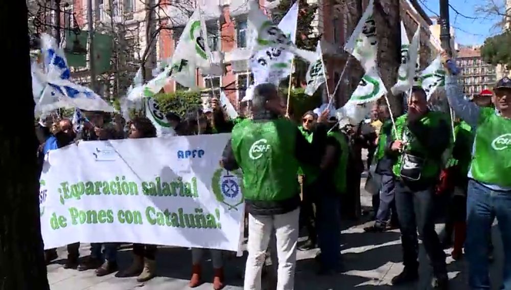 Los funcionarios de prisiones piden la equiparación con Cataluña