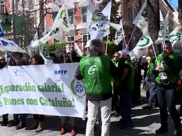 Los funcionarios de prisiones piden la equiparación con Cataluña Los funcionarios de prisiones piden la equiparación con Cataluña