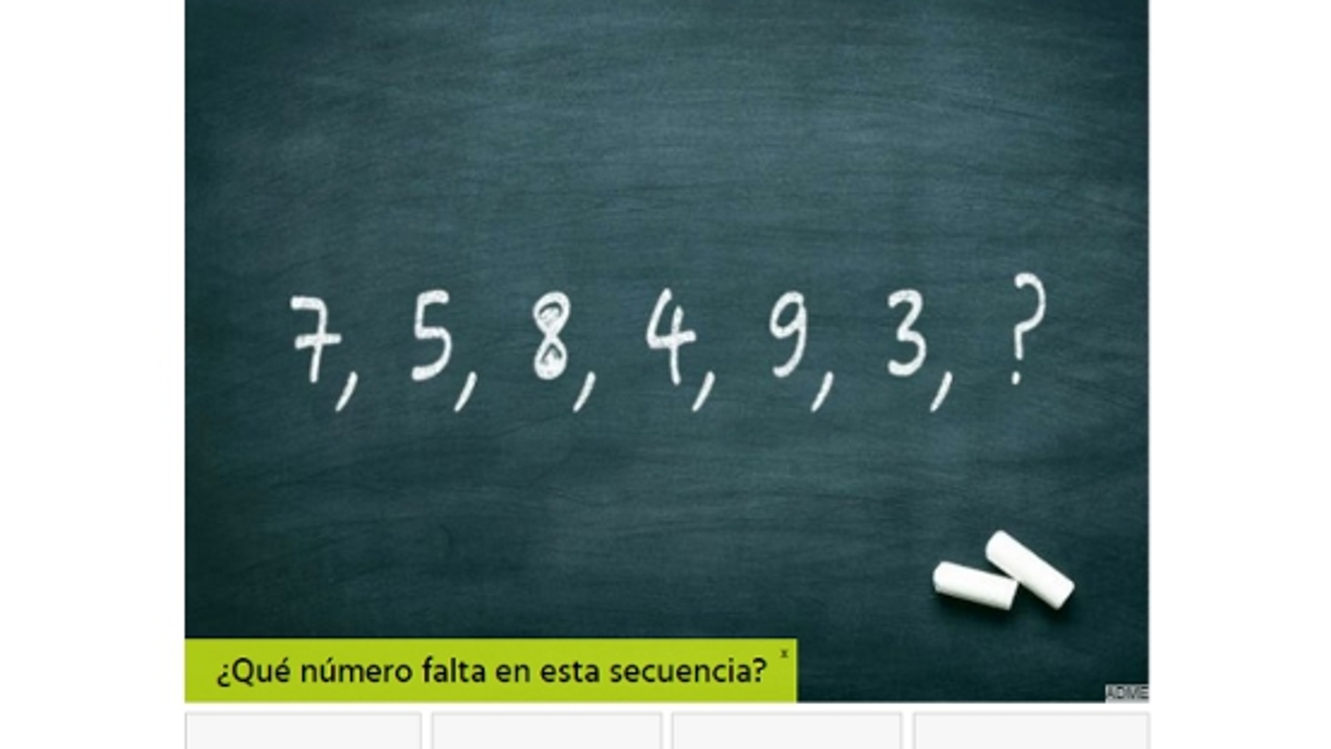 Test matemáticas