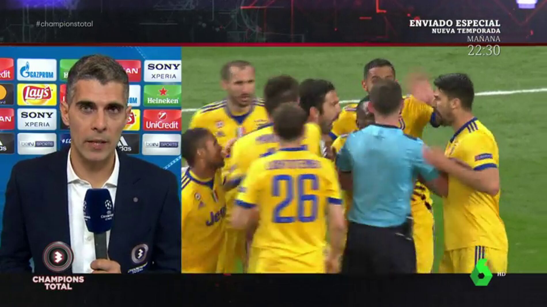 Bronca en el t&uacute;nel de vestuarios