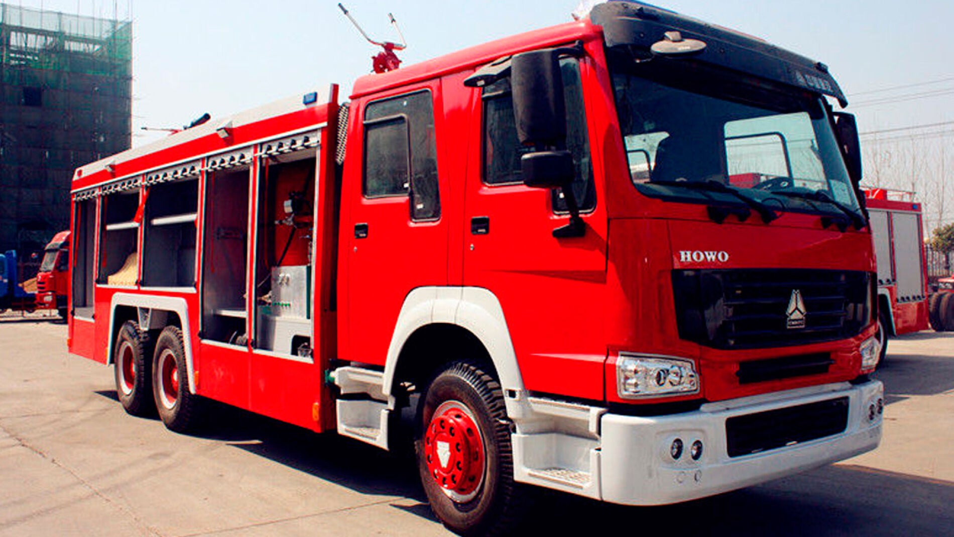 Cami&oacute;n de bomberos en China