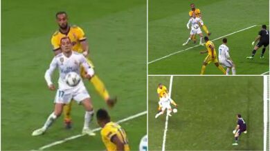 El vídeo definitivo: el penalti de Benatia a Lucas Vázquez desde todos los ángulos