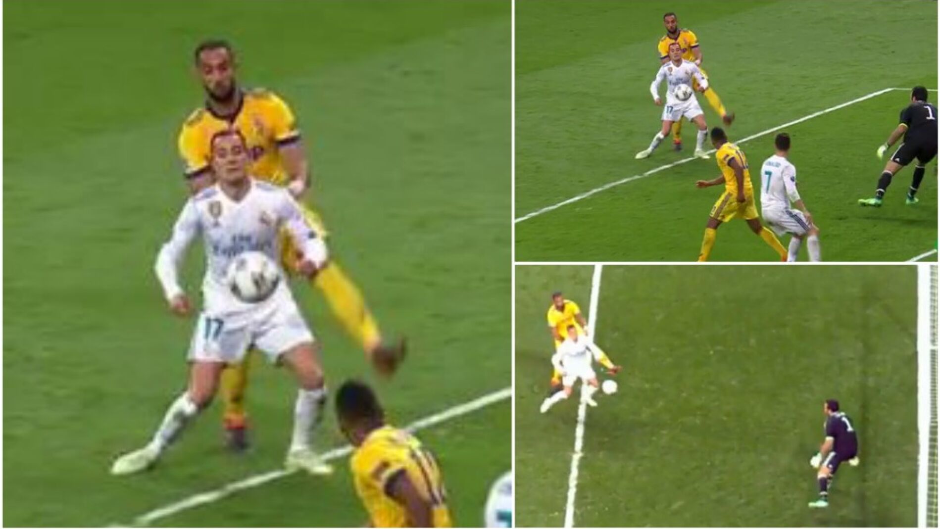 La jugada del penalti a Lucas, desde todos los &aacute;ngulos