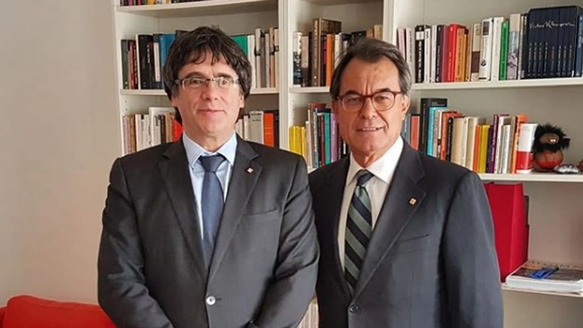 Artur Mas con Carles Puigdemont en Berlín. Artur Mas con Carles Puigdemont en Berlín.