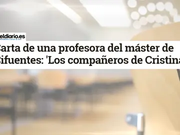 Una profesora de la URJC declara ante la Policía que Cifuentes nunca presentó un Trabajo de Fin de Máster y que jamás la vio en ninguna clase Una profesora de la URJC declara ante la Policía que Cifuentes nunca presentó un Trabajo de Fin de Máster y que jamás la vio en ninguna clase
