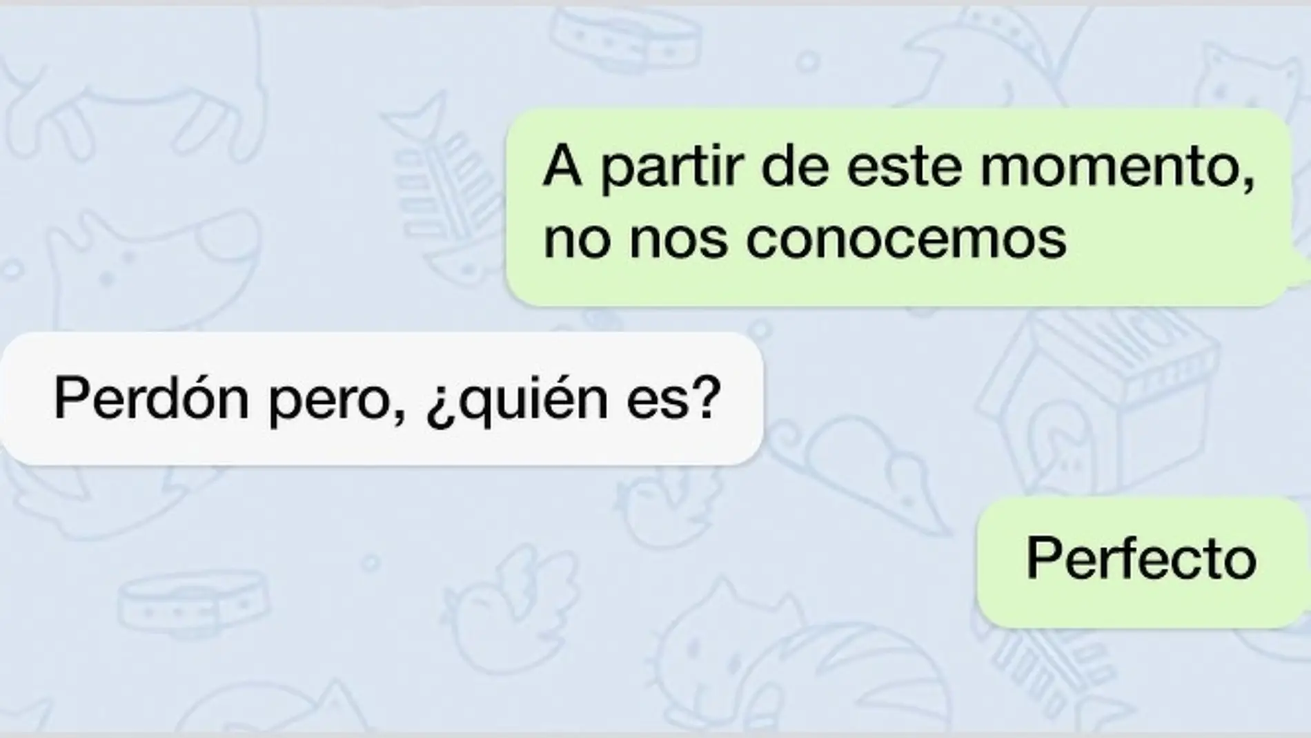 No nos conocemos