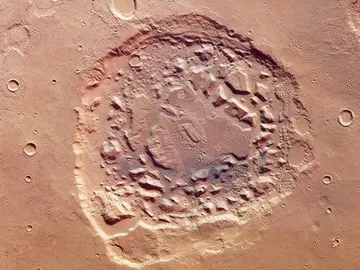 Misterioso cráter en el suelo de Marte Misterioso cráter en el suelo de Marte