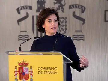 La vicepresidenta del Gobierno Soraya Sáenz de Santamaría, en un acto el pasado martes en Santander La vicepresidenta del Gobierno Soraya Sáenz de Santamaría, en un acto el pasado martes en Santander