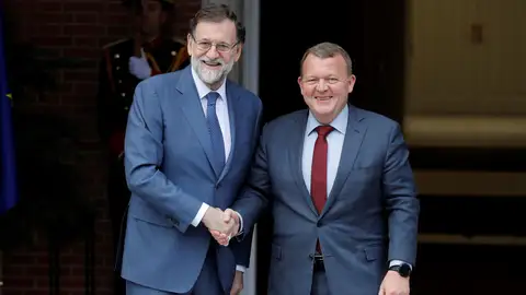 El presidente del Gobierno, Mariano Rajoy, recibe al primer ministro de Dinamarca, Lars Lokke Rasmussen El presidente del Gobierno, Mariano Rajoy, recibe al primer ministro de Dinamarca, Lars Lokke Rasmussen