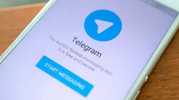 Teléfono móvil con la aplicación 'Telegram' (Archivo)