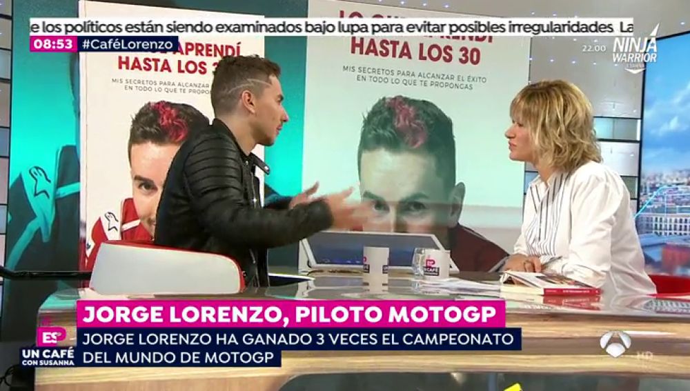 Jorge Lorenzo, en 'Espejo Público', sobre Márquez y Rossi: "Creo que el culpable ha sido el árbitro"