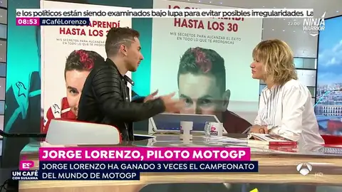 Jorge Lorenzo, en 'Espejo Público', sobre Márquez y Rossi: "Creo que el culpable ha sido el árbitro" Jorge Lorenzo, en 'Espejo Público', sobre Márquez y Rossi: "Creo que el culpable ha sido el árbitro"