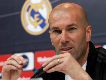 Zinedine Zidane, en rueda de prensa Zinedine Zidane, en rueda de prensa