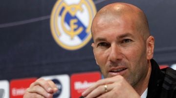 Zinedine Zidane, en rueda de prensa