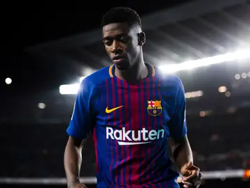 Dembelé, con el Barcelona Dembelé, con el Barcelona
