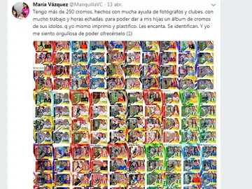Los cromos realizados por María Vázquez Los cromos realizados por María Vázquez