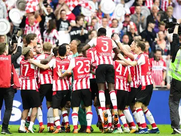 El PSV celebra la Eredivisie El PSV celebra la Eredivisie