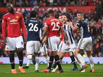 Jay Rodríguez celebra su gol en Old Trafford Jay Rodríguez celebra su gol en Old Trafford