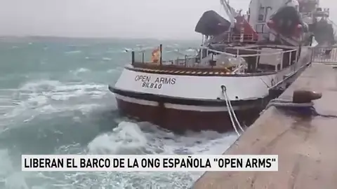 Liberan el barco de la ONG Open Arms inmovilizado en Sicilia Liberan el barco de la ONG Open Arms inmovilizado en Sicilia
