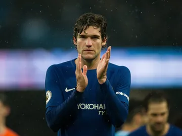 Marcos Alonso, al terminar un partido con el Chelsea Marcos Alonso, al terminar un partido con el Chelsea